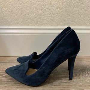 Blue Velvet heels